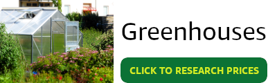 banner showing greenhouses and an invitation to click and research prices