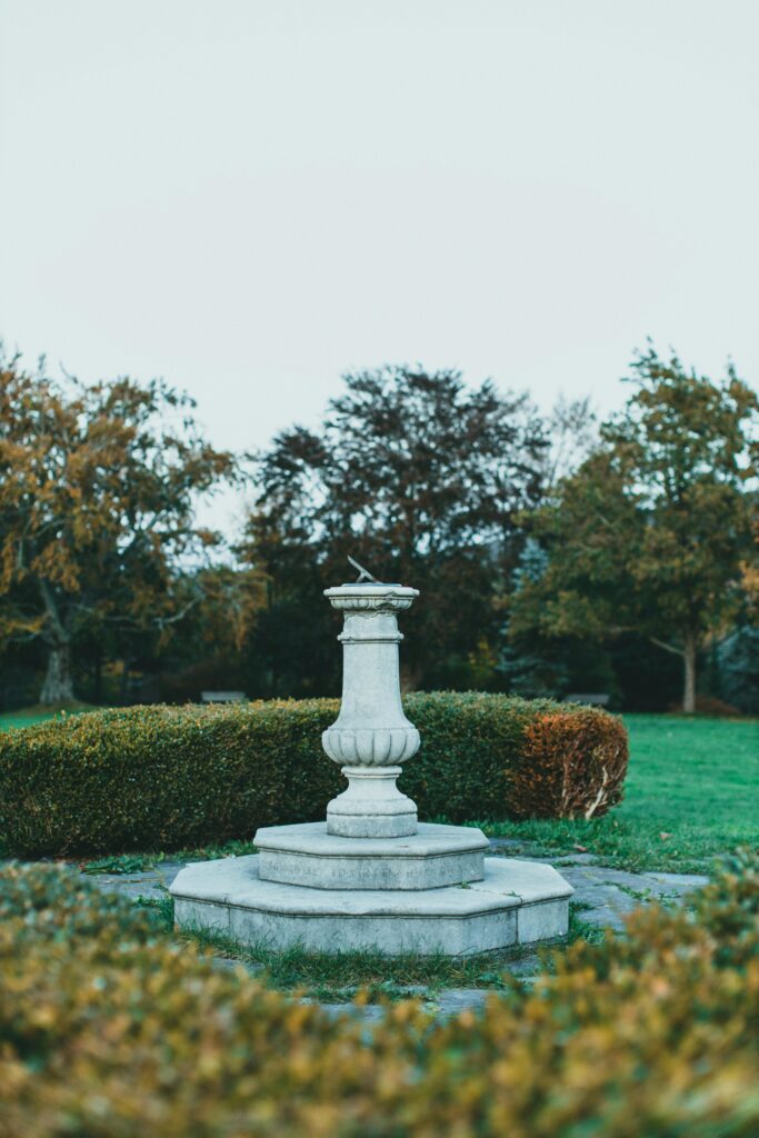 Garden Sundials in Park